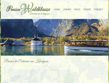 Tablet Screenshot of pension-waldklause.de